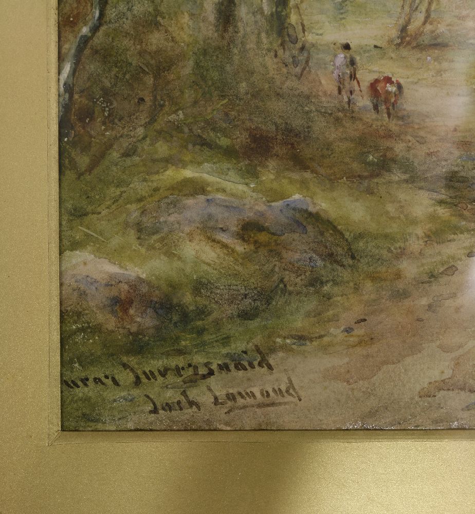 Henry John Kinnard (fl.1880-1920)'INVERSNAID, LOCH LOMOND'Signed and inscribed, watercolour25 x - Bild 4 aus 4