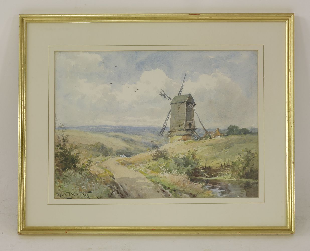 *Henry John Sylvester Stannard (1870-1951)A COTTAGE GARDENSigned l.l., watercolour26 x 35cm;and - Bild 5 aus 8