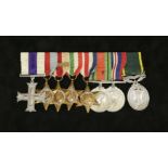 An important World War Two Arnhem Military Cross group of seven,awarded to Captain Francis