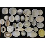 A large quantity of Victorian and later pottery jelly moulds, makers to include Greens, Mintons,