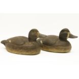 Two Decoy ducks, with glass eyes, each 36.5cm (2)