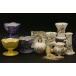 Twenty two items of Aynsley Peacock pattern china, together with a Minton vase, and other similar (