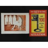 'The Key to the Situation', a World War 1 poster, lithograph, published by the Recruiting Committee,