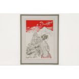 Al Gray, 'Monkey Samurai', screenprint in colours, 2009, signed, indicated and numbered 6/50 in
