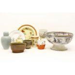 A quantity of miscellaneous ceramics,including a Minton cup and plate, Shelley plate, earthenware