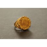 Great Britain, Victoria (1837 - 1901), Half Sovereign, 1897, mounted as a ring, total weight