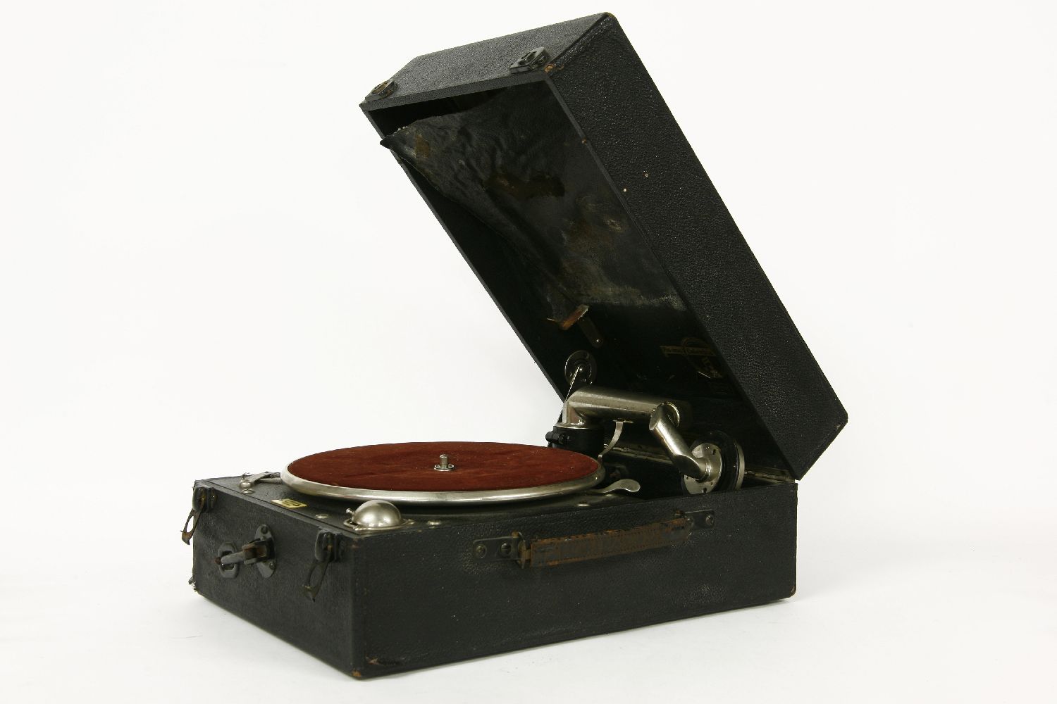 A Columbia 'Grafonola' gramophone, and a selection of 78s