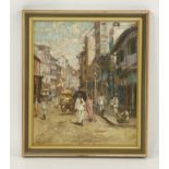 20th Century SchoolAN INDIAN STREET SCENEoil on board, unsigned,35 x 29cm