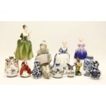 A small quantity of porcelain items, to include Lladro, Doulton figures, etc