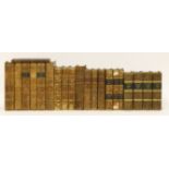 1- Smollett, T: Miscellaneous Works. In 6 volumes; 1800. Cont. full leather rubbed and chipped; 2-