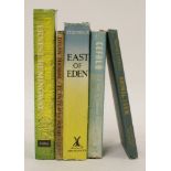 1- Steinbeck, John: East of Eden. 1952, first edition, dw(15s.); small tears with tape repair to dw;