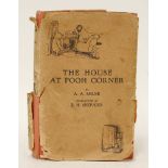 MILNE, A A: The House at Pooh Corner. Decorations by Ernest Shepard. Methuen and Co., 1928, First
