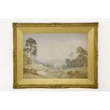 E.H. Marten Early 20th century English SchoolPOOLE HARBOUR AND BAYwatercolour on paper, gilt frame52