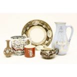 A collection of mixed ceramics, including Copeland and Garratt teawares