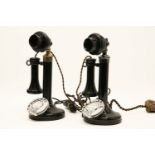 Two candlestick telephones (modern)