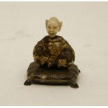 A 19th century German silver figure of a nodding Chinese man