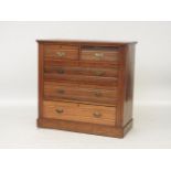 A Victorian walnut chest of drawers, 103cm wide