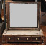 Two 19th century mahogany dressing mirrors, each with three drawers