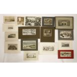 Baths & Bathing: 14 Mounted coloured engravings, mainly 1800’s (14)