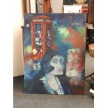 Teresa Limbrick UNTITLED three oils on canvas, 123 x 93cm