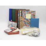 A collection of GB and Commonwealth and world stamps, mainly in stock books and packets