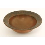 *Siddig el Nigoumi (1931-1996), an earthenware bowl, with an incised border and further motifs,