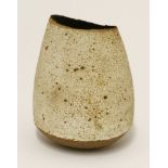 *Joanna Constantinidis (1927-2000), a two-stone stoneware vase, impressed potter's mark,10cm high*