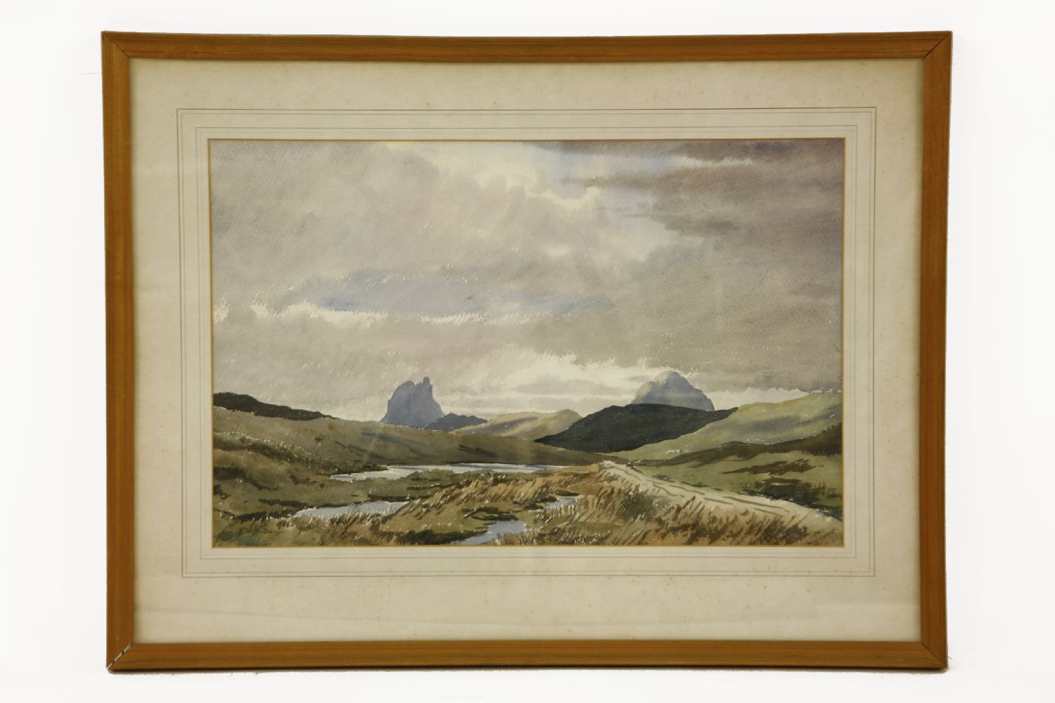 G M O DavyA MOUNTAINOUS LANDSCAPESigned l.l., watercolour36 x 56 cm