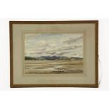 Claude Muncaster, P.R.S.M.A., R.W.S., R.O.I., R.B.A (1903-1974) MORECAMBE BAY Watercolour Signed l.