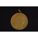 Great Britain, George III (1760-1820) Guinea, 1795, fifth laur. head with soldered loop and bale (