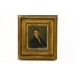 19th century schoolPORTRAIT OF A GENTLEMAN, HALF LENGTHIndistinctly inscribed verso, oil on