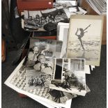 A quantity of photographic ephemera, advertising items, prints, etc