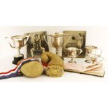 A collection of boxing memorabilia relating to the career of Hugh ‘Pat’ Floyd, four time ABA