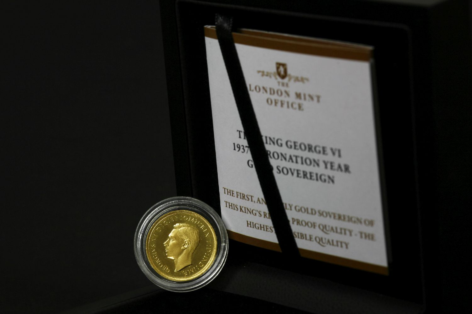 Great Britain, George VI (1936 - 1952), Proof Sovereign, 1937, released by The London Mint Office,