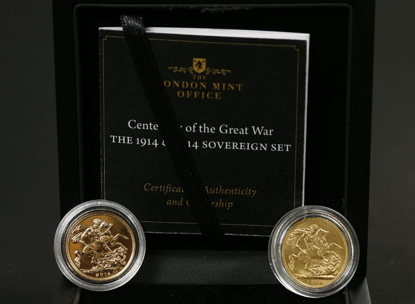 Great Britain, Centenary of the Great War, Sovereigns, 1914 and 2014, released by The London Mint - Image 2 of 2