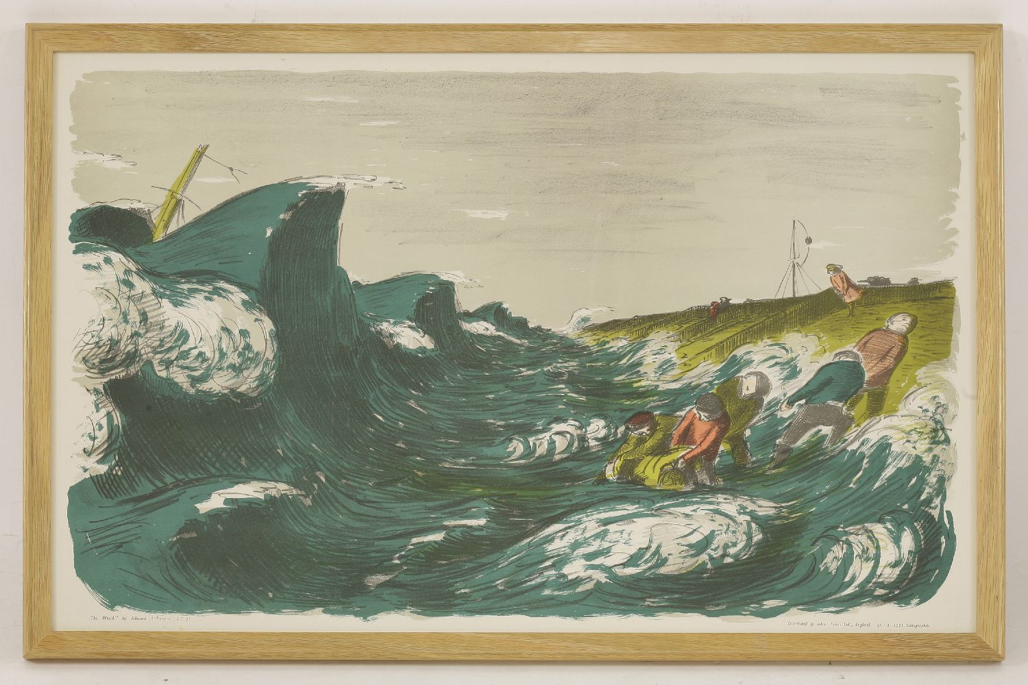 *Edward Ardizzone (British, 1900-1979) THE SHELTERLithograph printed in colours, 1941, printed by - Image 3 of 3