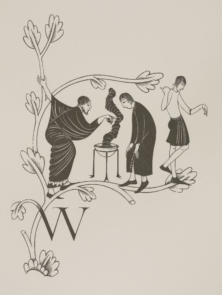 Eric Gill (British, 1882-1940)THE YEOMANS TALE;THE MONEY BAG;THE BEHEADING OF JOHN THE