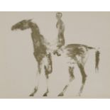 *Elisabeth Frink (British, 1930-1993)SMALL HORSE AND RIDERLithograph printed in colour, 1970,