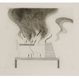 *David Hockney (British, b.1937)THE LATHE AND FIRE (TOKYO 92)Etching and aquatint, 1969, from 'The
