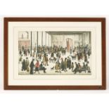 *After L S Lowry (British, 1887-1976)PUNCH AND JUDYOffset lithograph printed in colours, 1943,