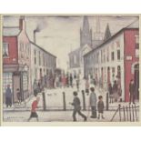 *After L S Lowry (British, 1887-1976)ON A PROMONADEOffset lithograph printed in colours,1971,