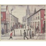 *After L S Lowry (British, 1887-1976)THE FEVER VANOffset Lithograph printed in colours, 1972, signed