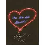 *Tracey Emin (British, b.1963)THE KISS WAS BEAUTIFULDigitally printed poster in colours, 2015,