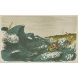*Edward Ardizzone (British, 1900-1979) THE SHELTERLithograph printed in colours, 1941, printed by