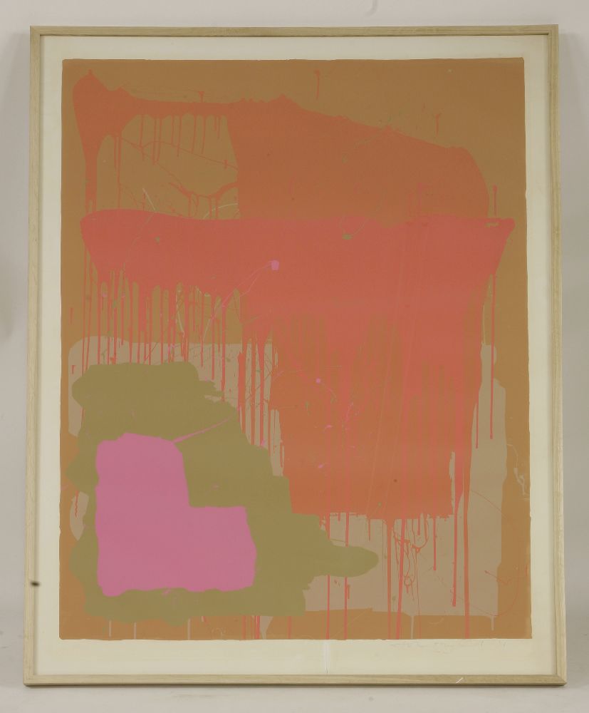 *John Hoyland (British, 1934-2011)25.12.71Screenprint in colours, 1971, signed and dated in - Image 2 of 2