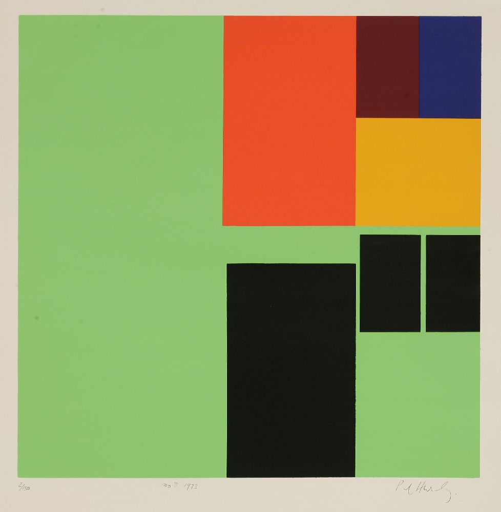 *Paul Huxley (British, b.1938)N0.8Screenprint in colours, 1973, signed, titled, dated and numbered