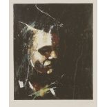 *Guy Denning (British, b.1965)UNTITLED (A MAN LOOKING LEFT)Screenprint in colours, 2009, signed