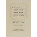 *Anthony Gross (British, 1905-1984)SIXE IDYLLIA OF THEOCRITUSThe book, 1971, containing eight
