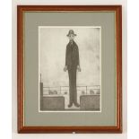 *After L S Lowry (British, 1887-1976)THE TALL MANOffset lithograph printed in colours, 1972,