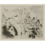 *Marc Chagall (French/Russian, 1887-1985)APPARITION DE TCHITCHIKOV AU BALEtching, 1923/1948, from